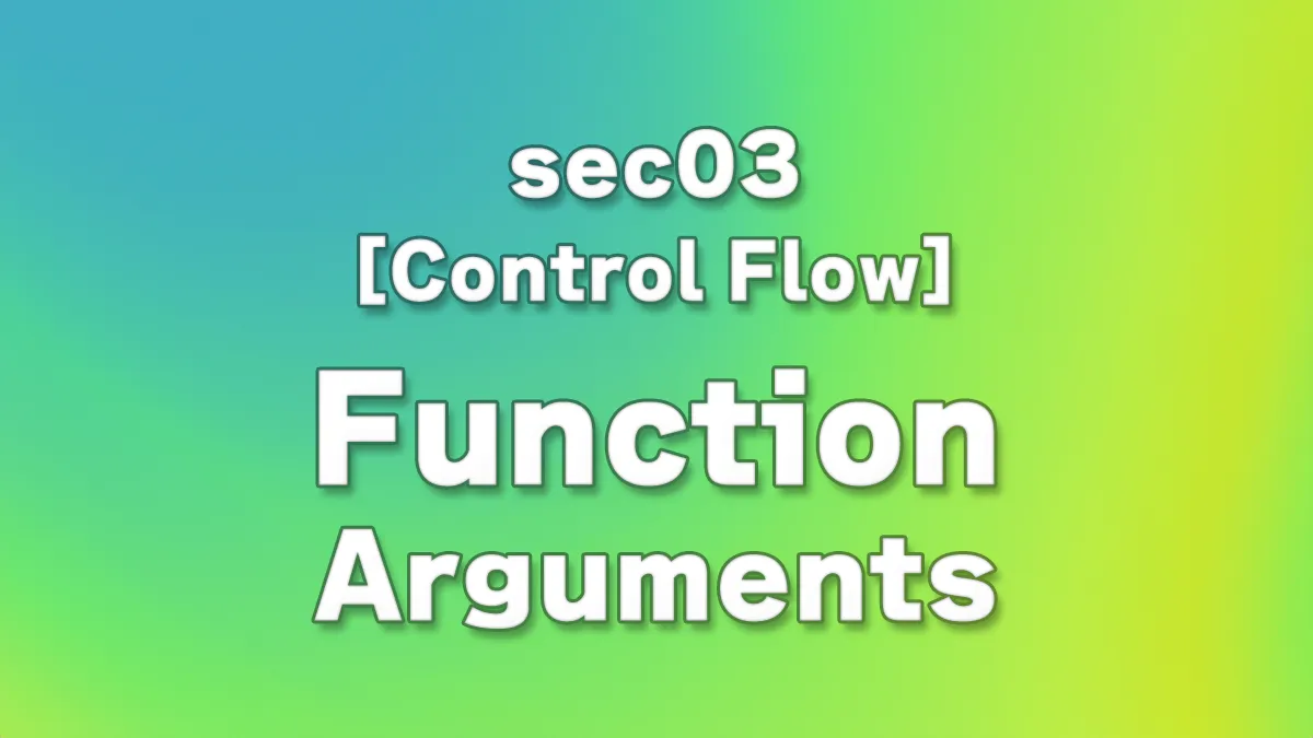 sec03 - Python Function Arguments Explained: Default, Keyword, and Variable-Length Parameters